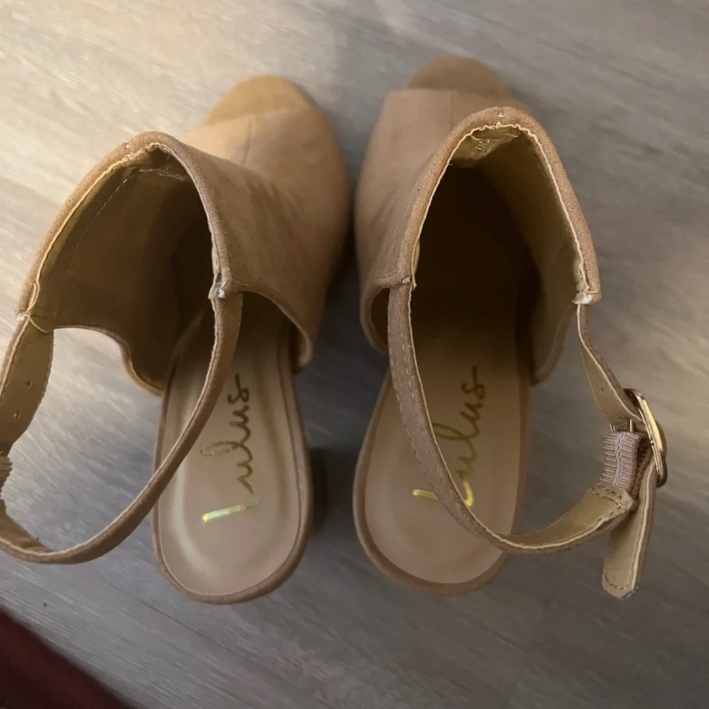 lulus open toe booties NWOT - Picture 3 of 7